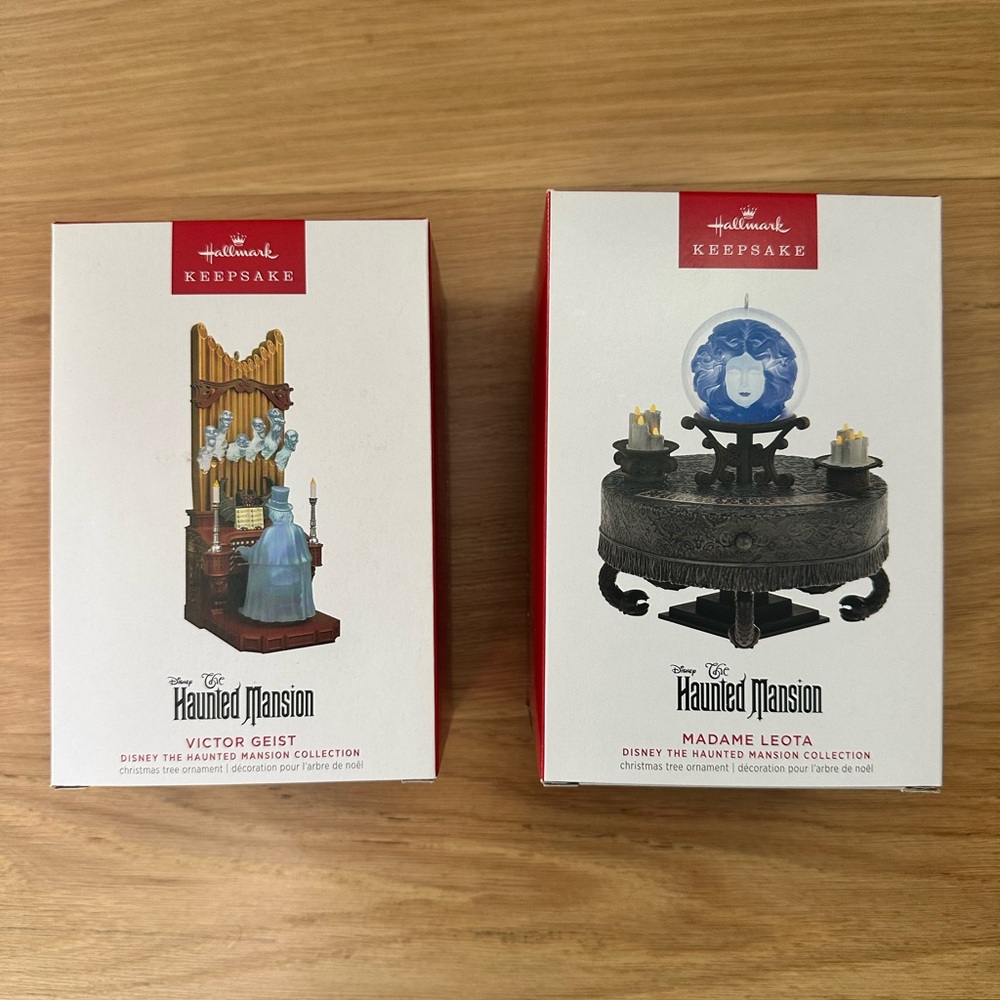 Hallmark Keepsake Haunted Mansion Ornaments - Blue and Gray